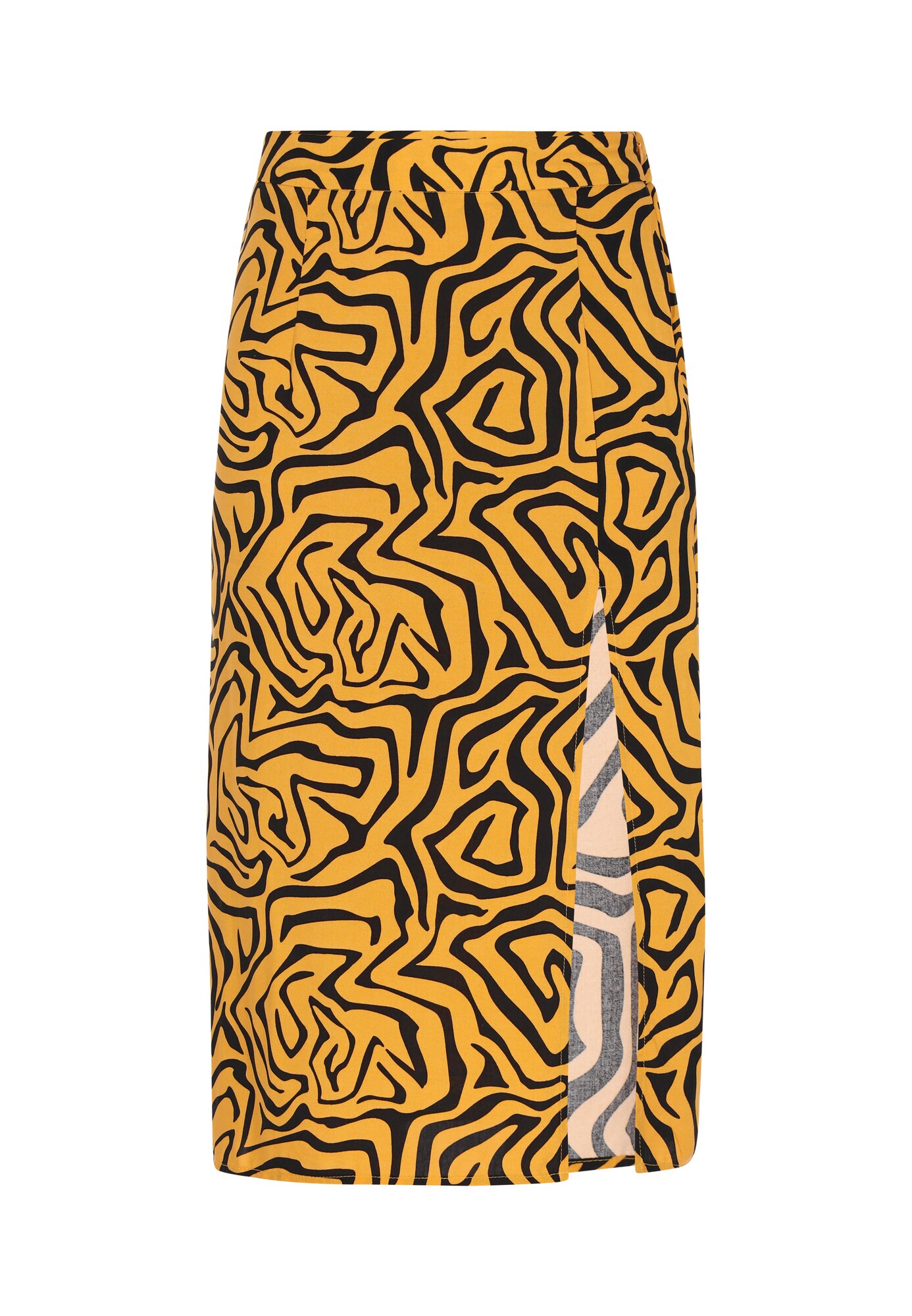 myMo ROCKS Fustă  galben muștar / galben închis / negru