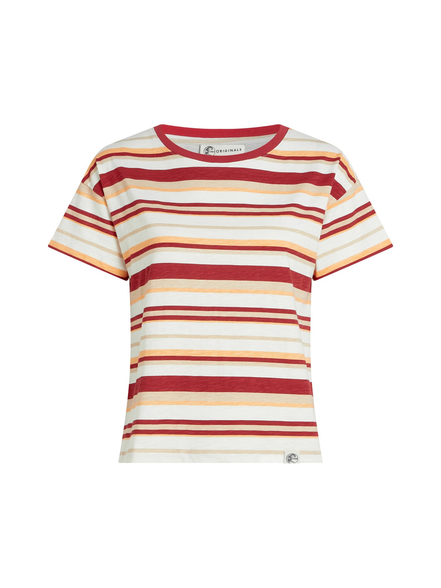 ONEILL Tricou  bej / portocaliu deschis / roșu carmin / alb