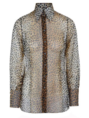 DOLCE & GABBANA Blusa 'Dolce & Gabbana Bluse'  marrón