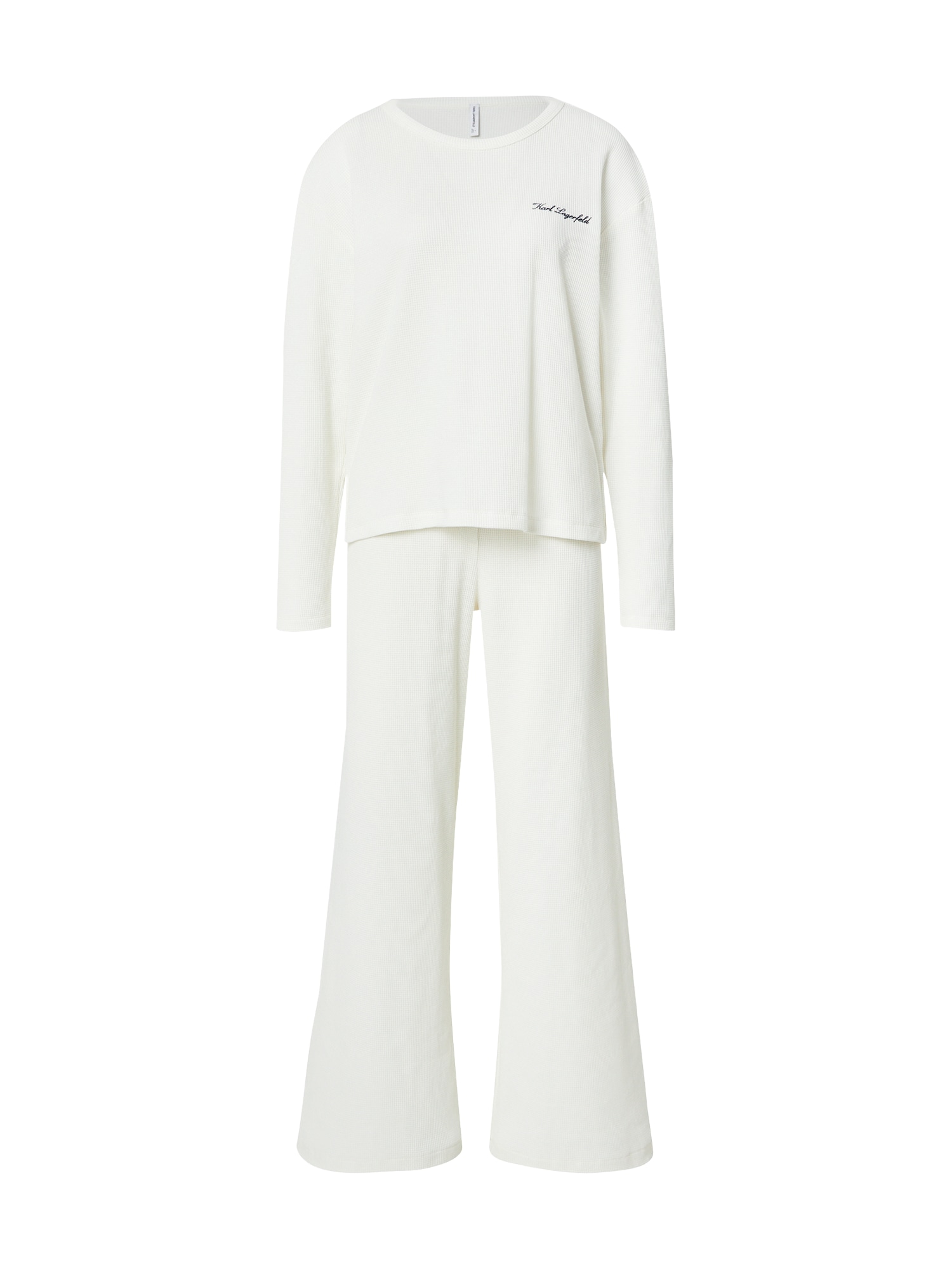 Karl Lagerfeld Pijama  crem / negru