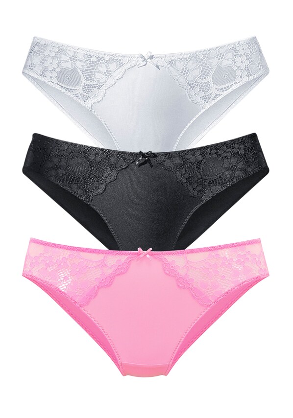 PETITE FLEUR, Slip, rózsaszín, fekete & fehér, 2 kép a 2 közül