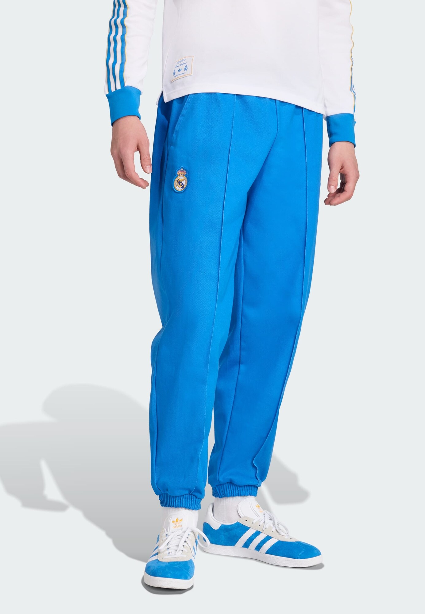 ADIDAS ORIGINALS Pantalón 'Real Madrid Terrace Icons'  azul oscuro / blanco natural – imagen 4