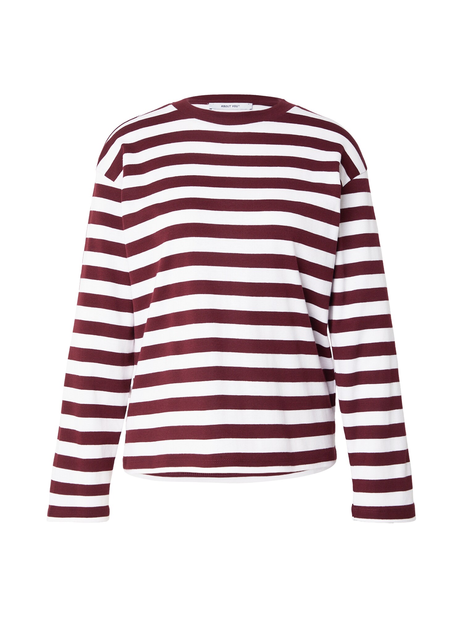 ABOUT YOU Tricou Merle roșu bordeaux / alb