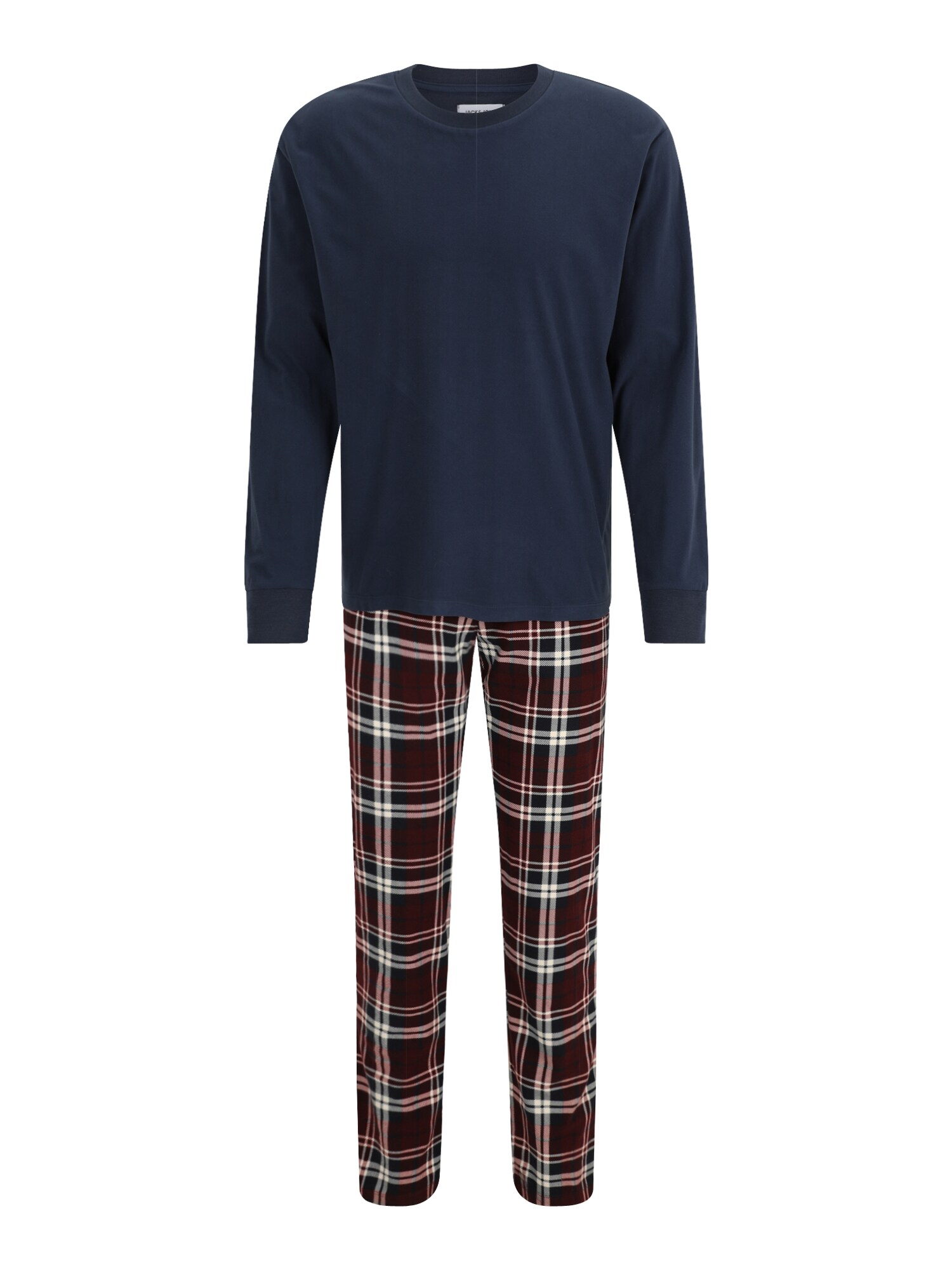 JACK & JONES Haine de casă  albastru noapte / roșu vin / alb