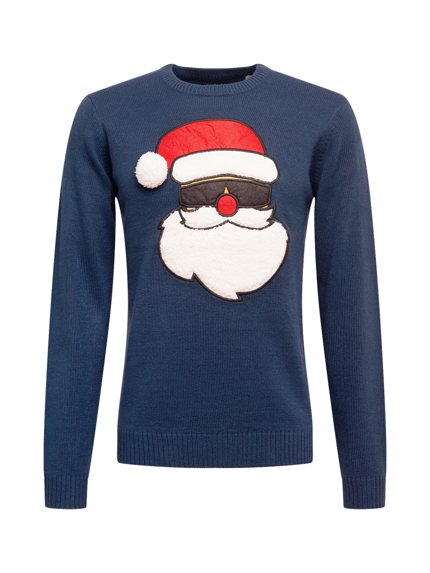 Only & Sons Megztinis 'XMAS'  raudona / tamsiai mėlyna / balta