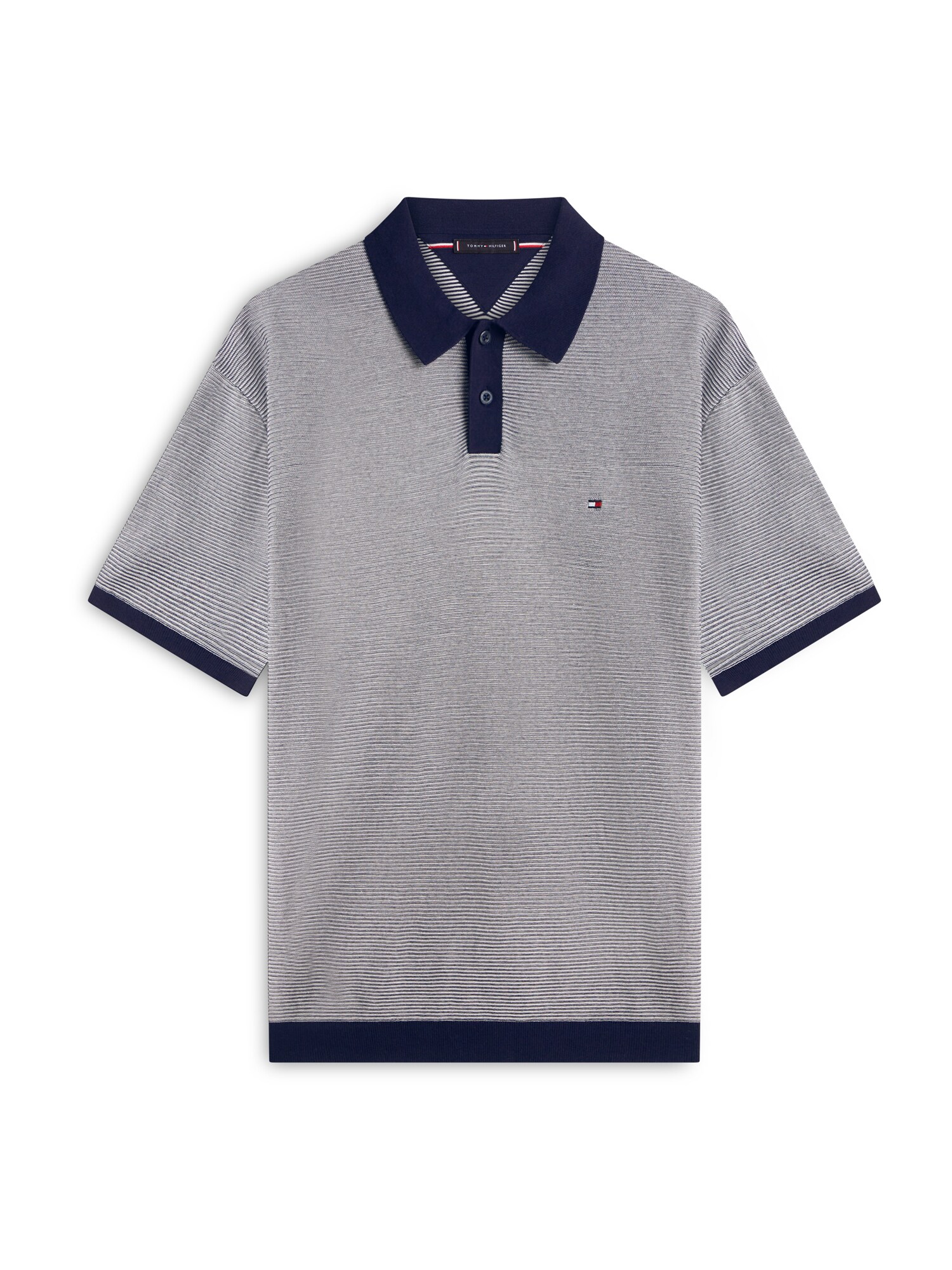 TOMMY HILFIGER Pulover ecru / albastru închis
