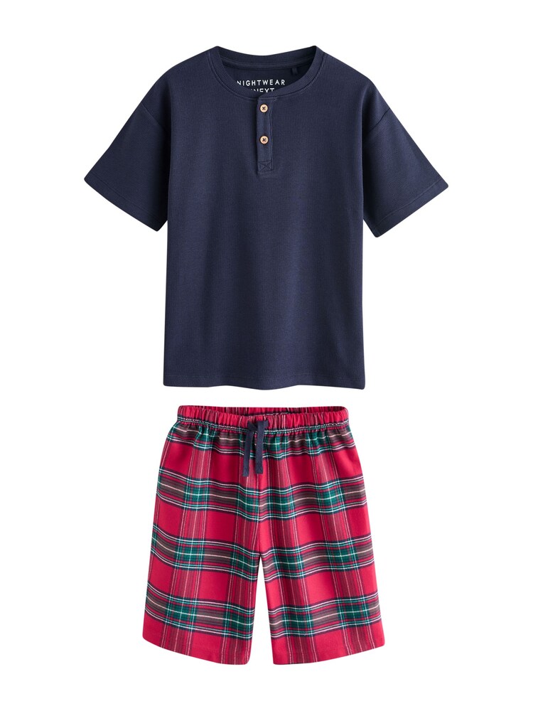 Next Schlafanzug Jungen Größe 164 navy / grün / rot