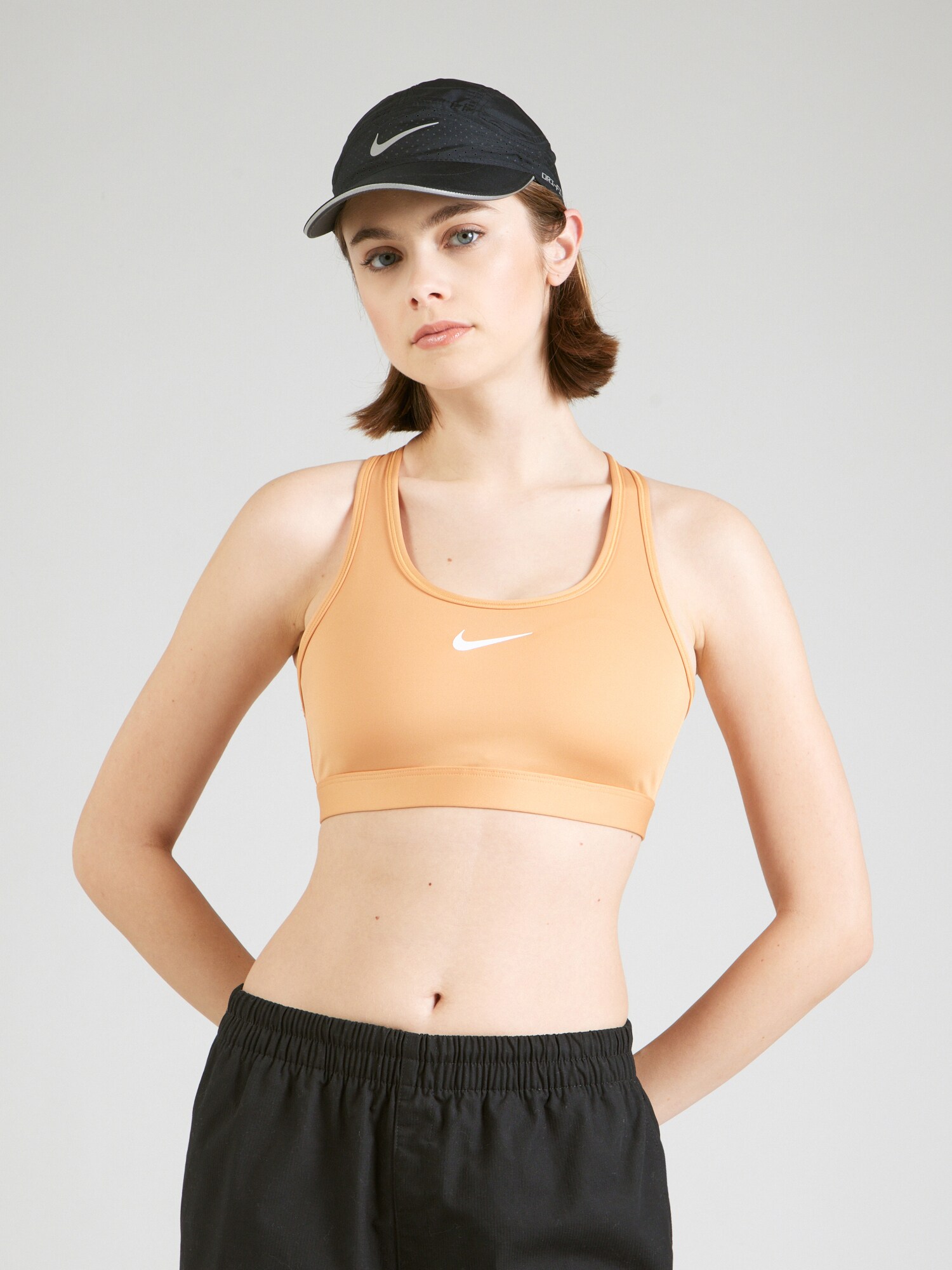 NIKE Sportmelltartók 'Swoosh'  pasztellnarancs / fehér termék 2. képe