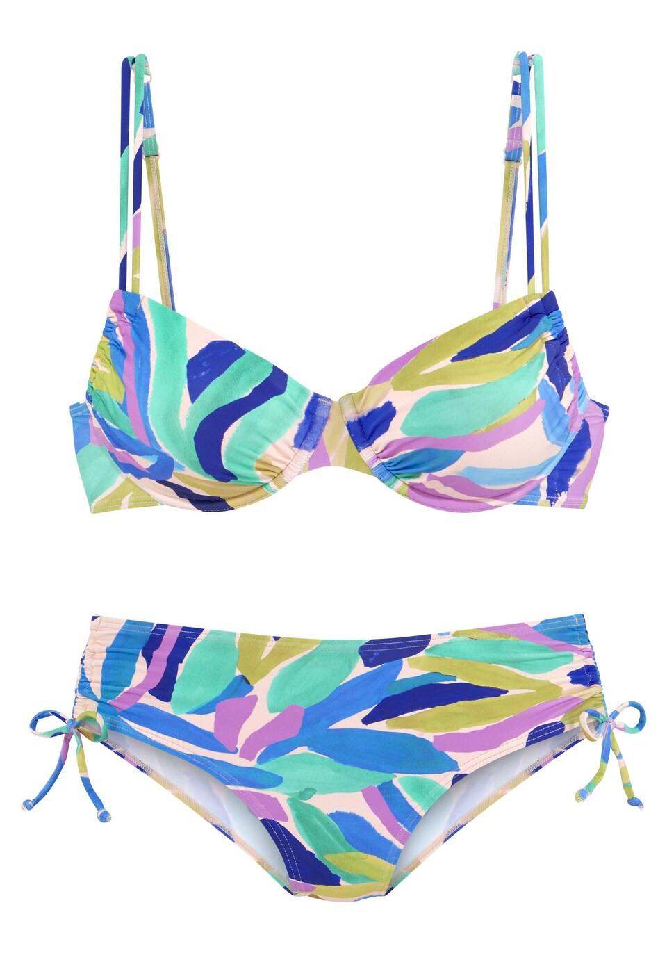 Bikini blå / gul / grön