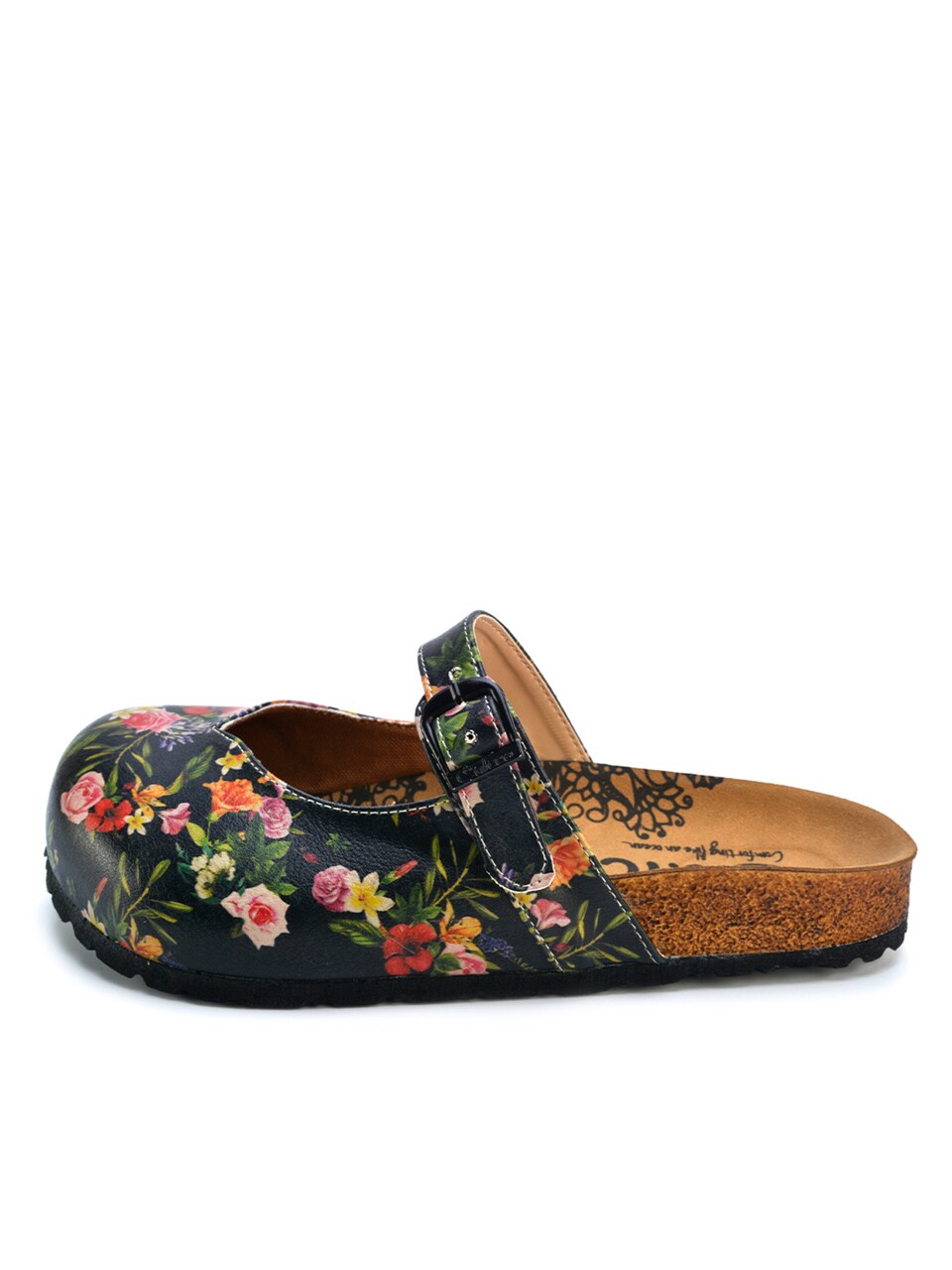 Träskor 'Women shoes Goby-Calceo mules with flowers CAL2201'