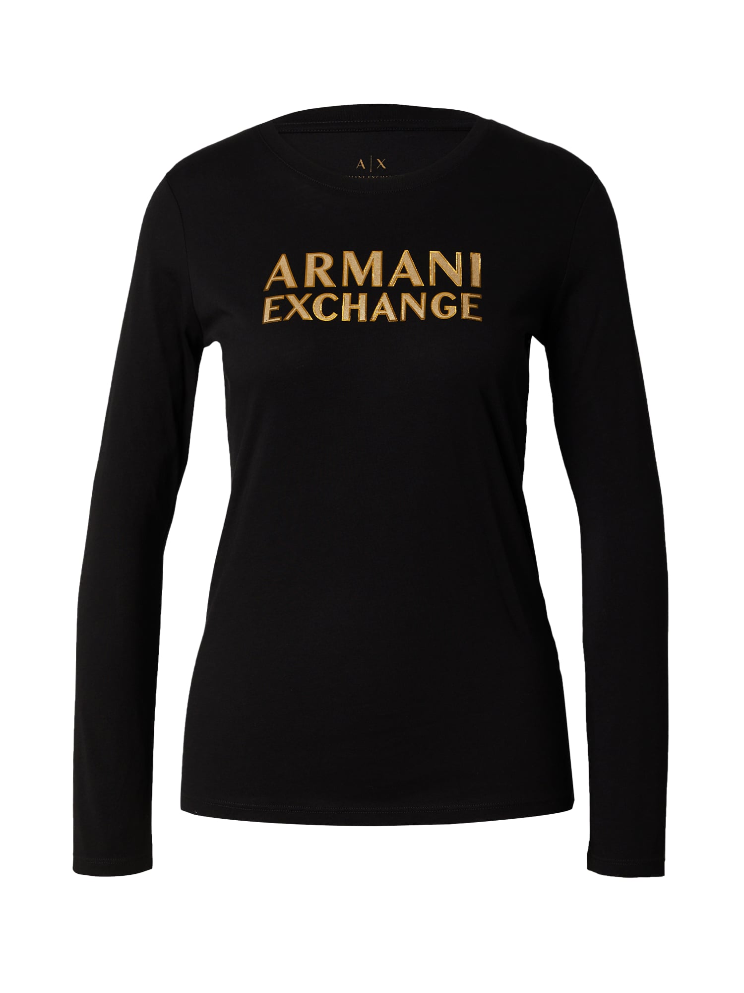 ARMANI EXCHANGE Majica  zlatna / crna