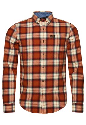 Superdry Overhemd ‘Vintage Lumberjack’ Oranje / Kreeft / Zwart / Natuurwit