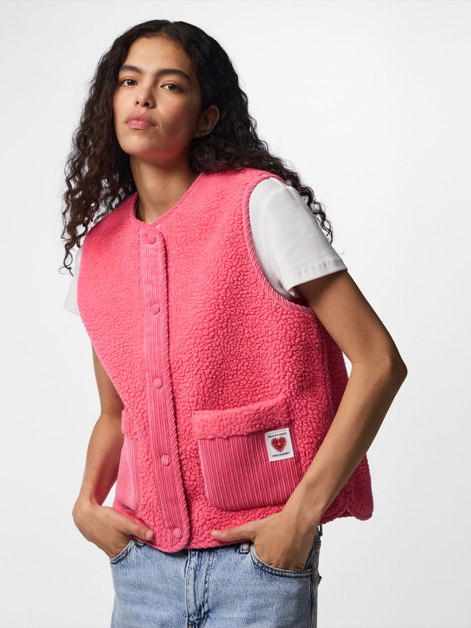 PIECES Chaleco 'PCANASTACIA'  rosa