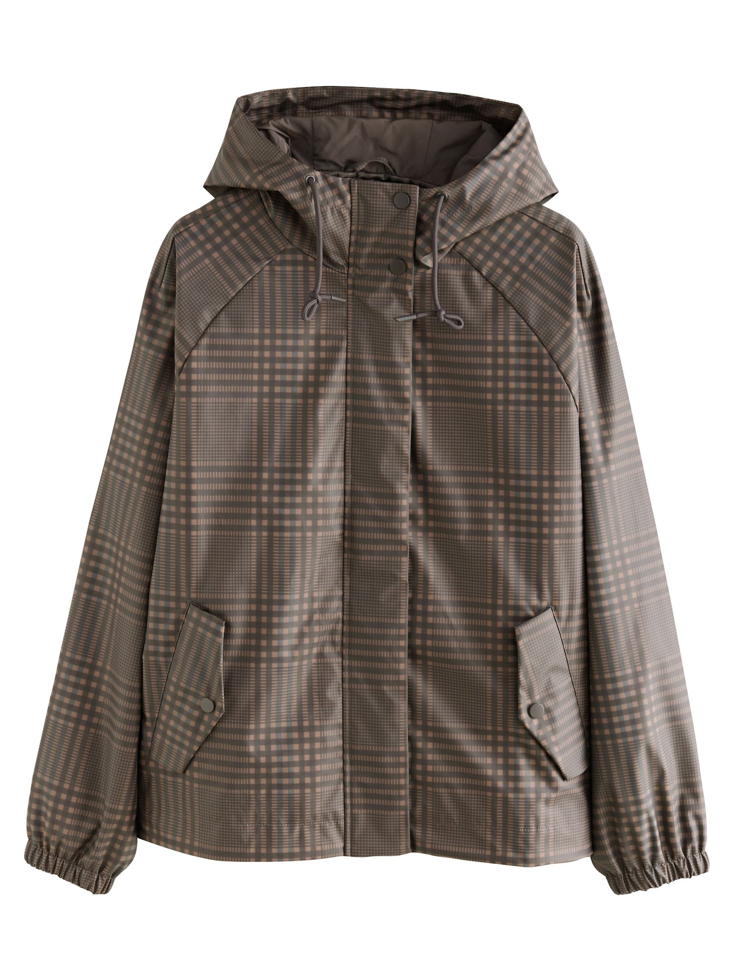 Next Geacă de primăvară-toamnă  ciocolatiu / brocart