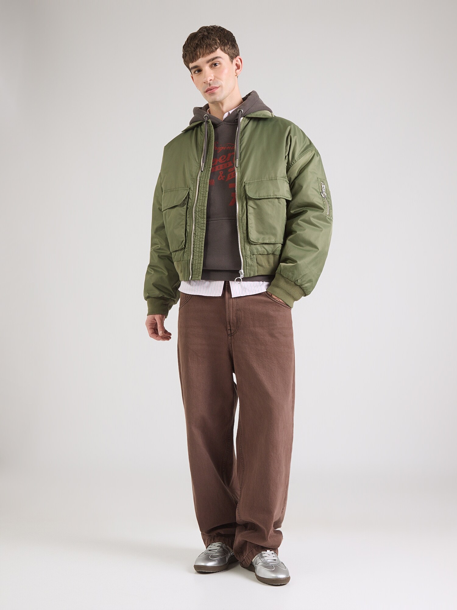 Superdry & Co Mikina  farby bahna / červená (obrázok 4)