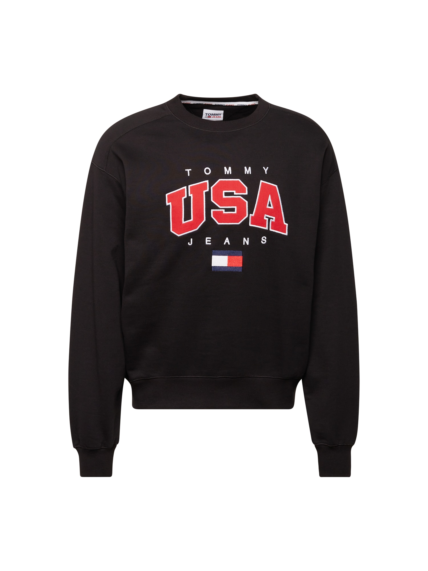 Tommy Jeans Tréning póló 'USA'  tengerészkék / tűzpiros / fekete / fehér