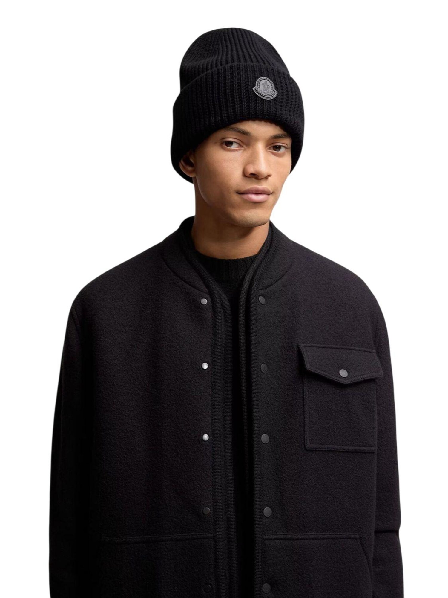 MONCLER Gorra 'Moncler Wollmütze'  negro – imagen 2