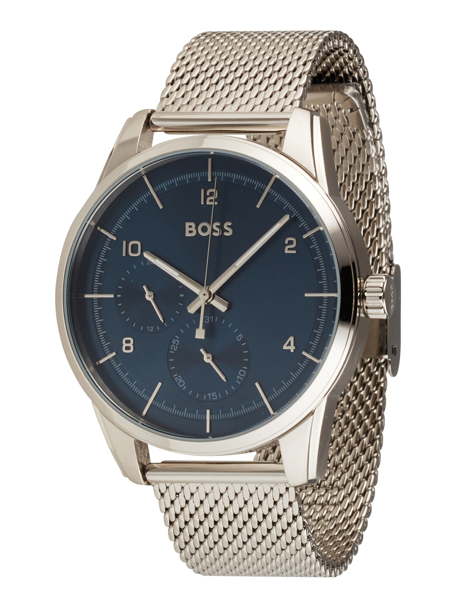 BOSS Black Analoginis (įprasto dizaino) laikrodis sidabrinė / benzino spalva