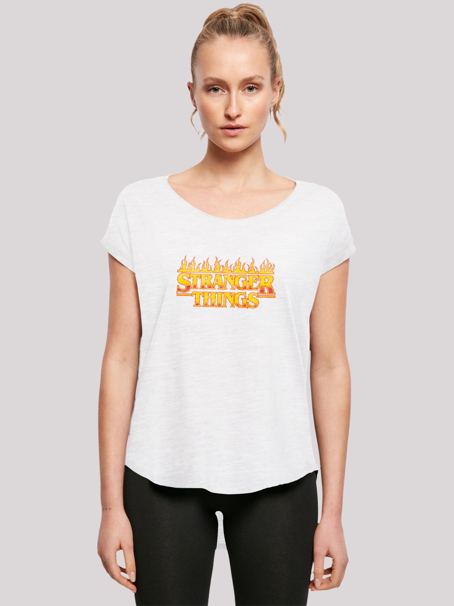 Thumbnail - F4NT4STIC T-Shirt Stranger Things Fire Logo Women Netflix TV Series