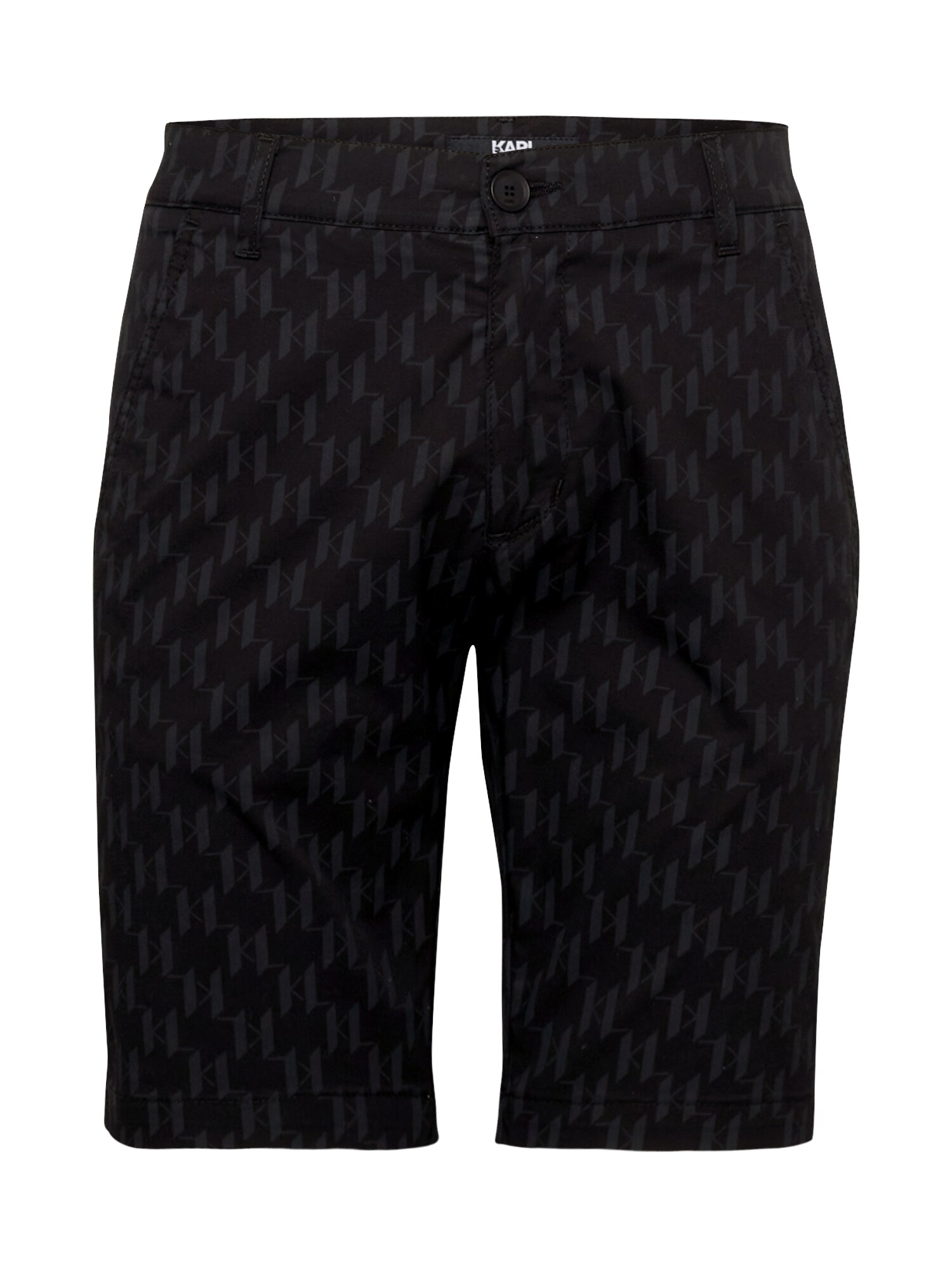 Karl Lagerfeld Панталон Chino  тъмносиво / черно