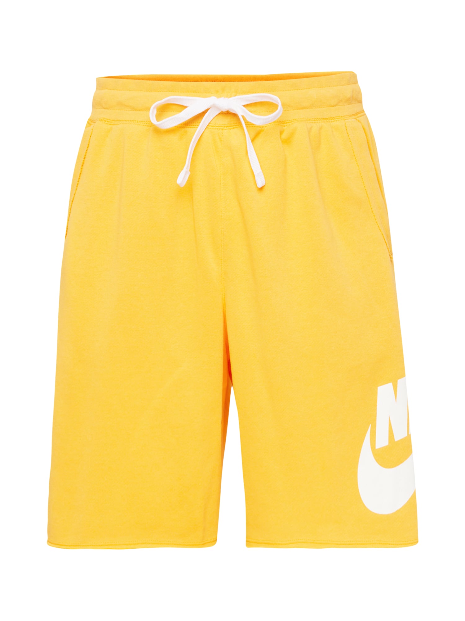 Nike Sportswear Hlače 'CLUB ALUMNI'  svetlo oranžna / bela
