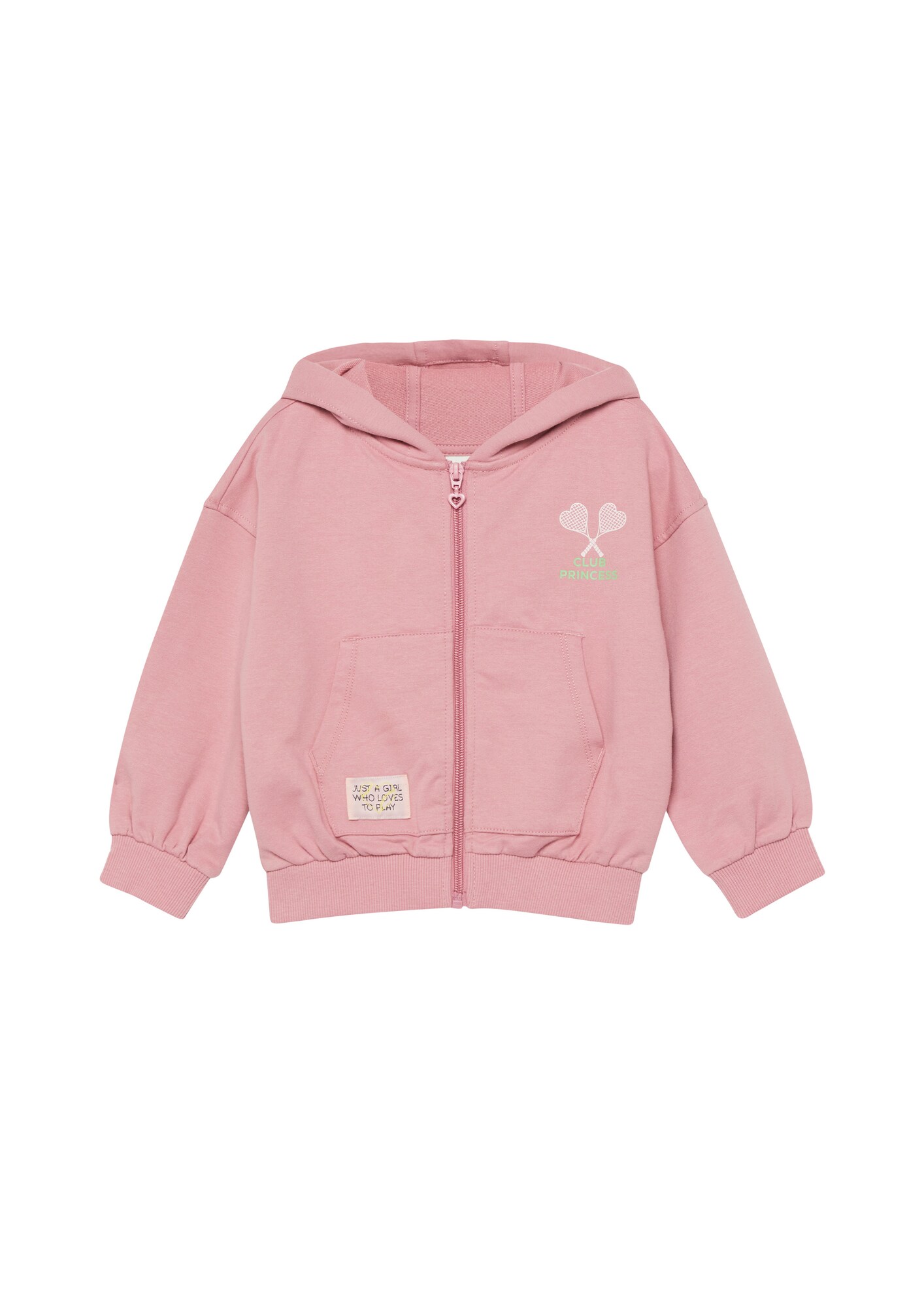 S.Oliver Sweatvest Limoen / Oudroze / Pastelroze