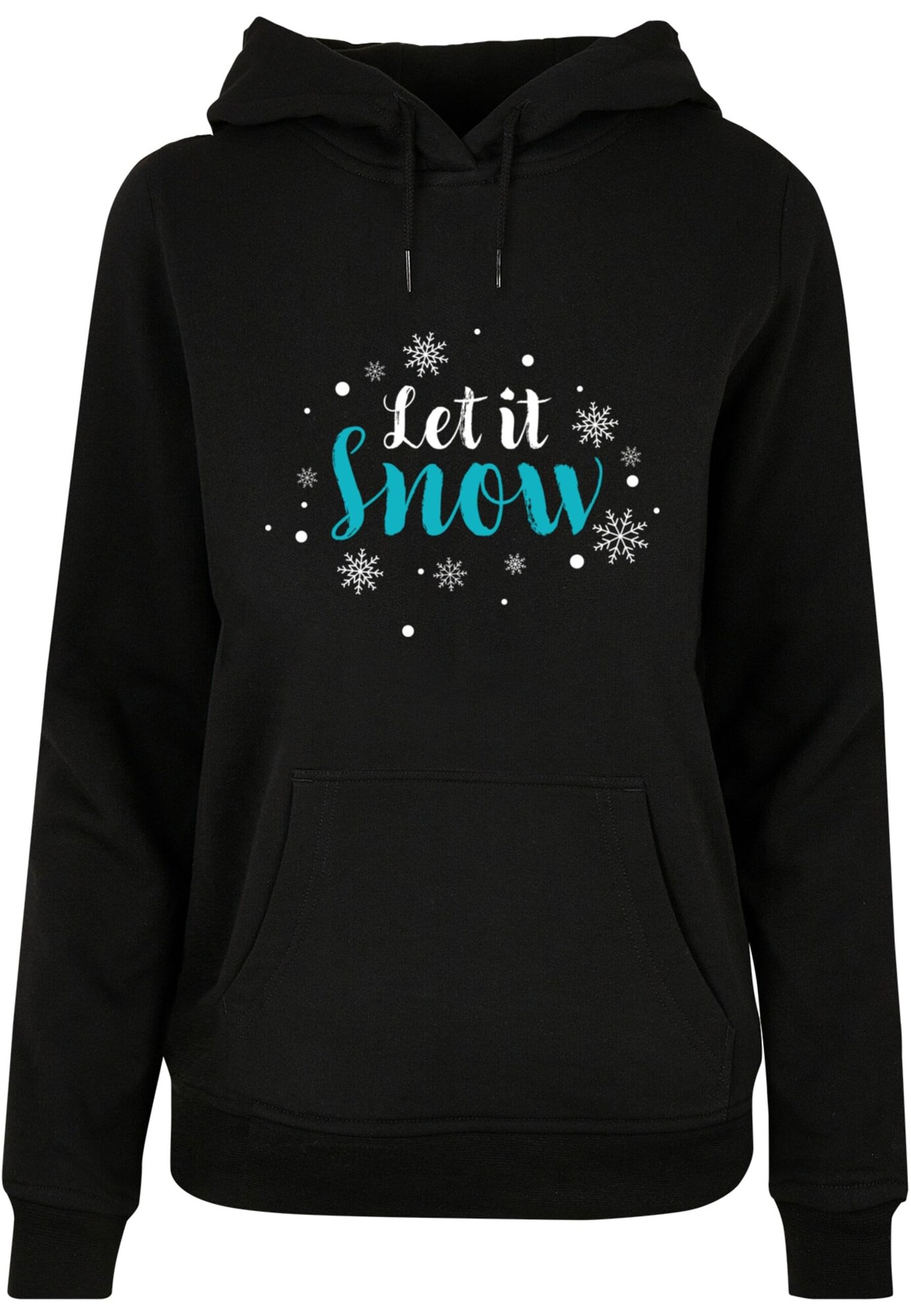 Merchcode Tréning póló 'Let it snow '  kék / fekete / fehér akciós termékkép 1