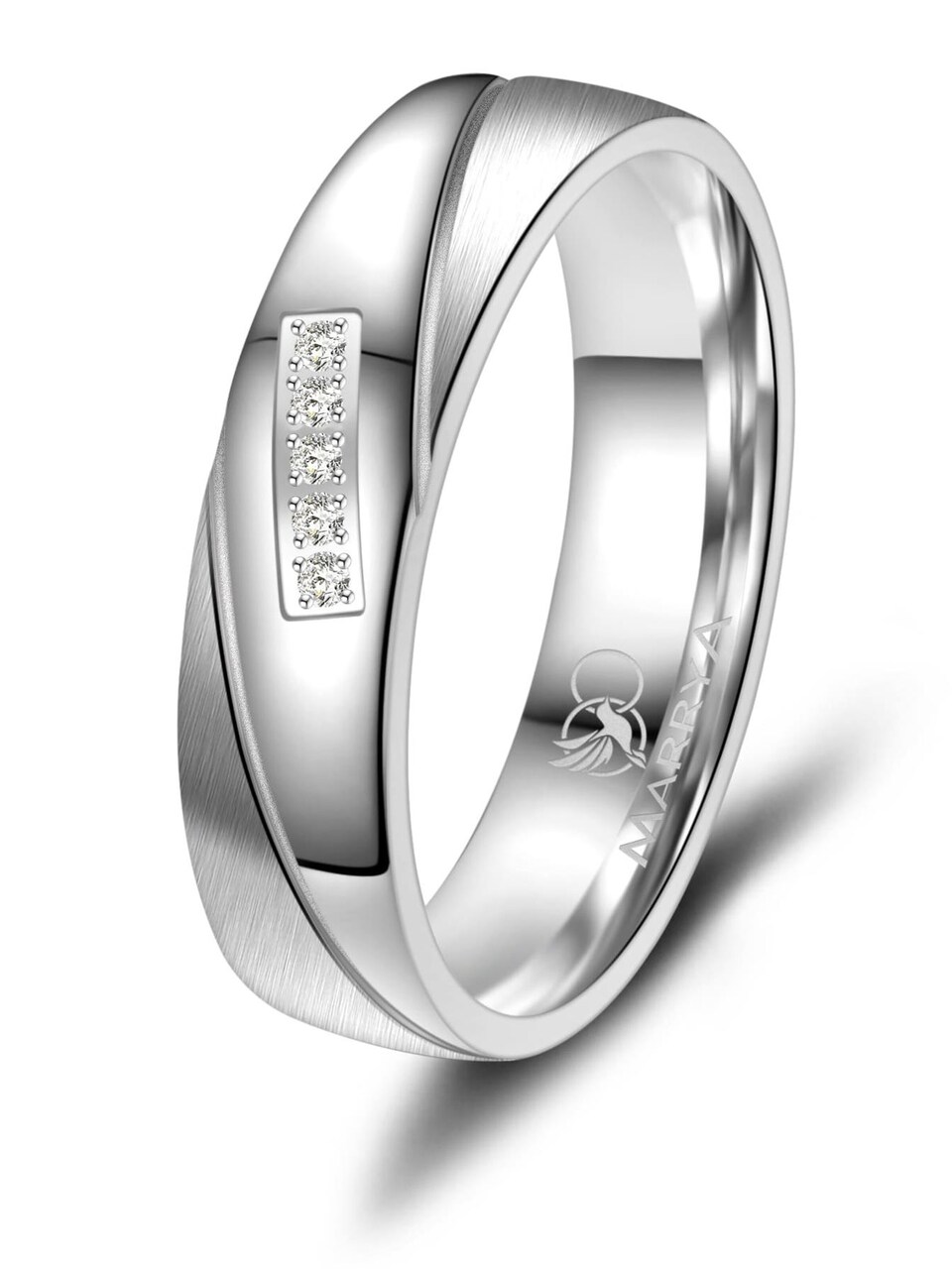 Ring 'MARRYA SI-09 Ehering aus Silber'