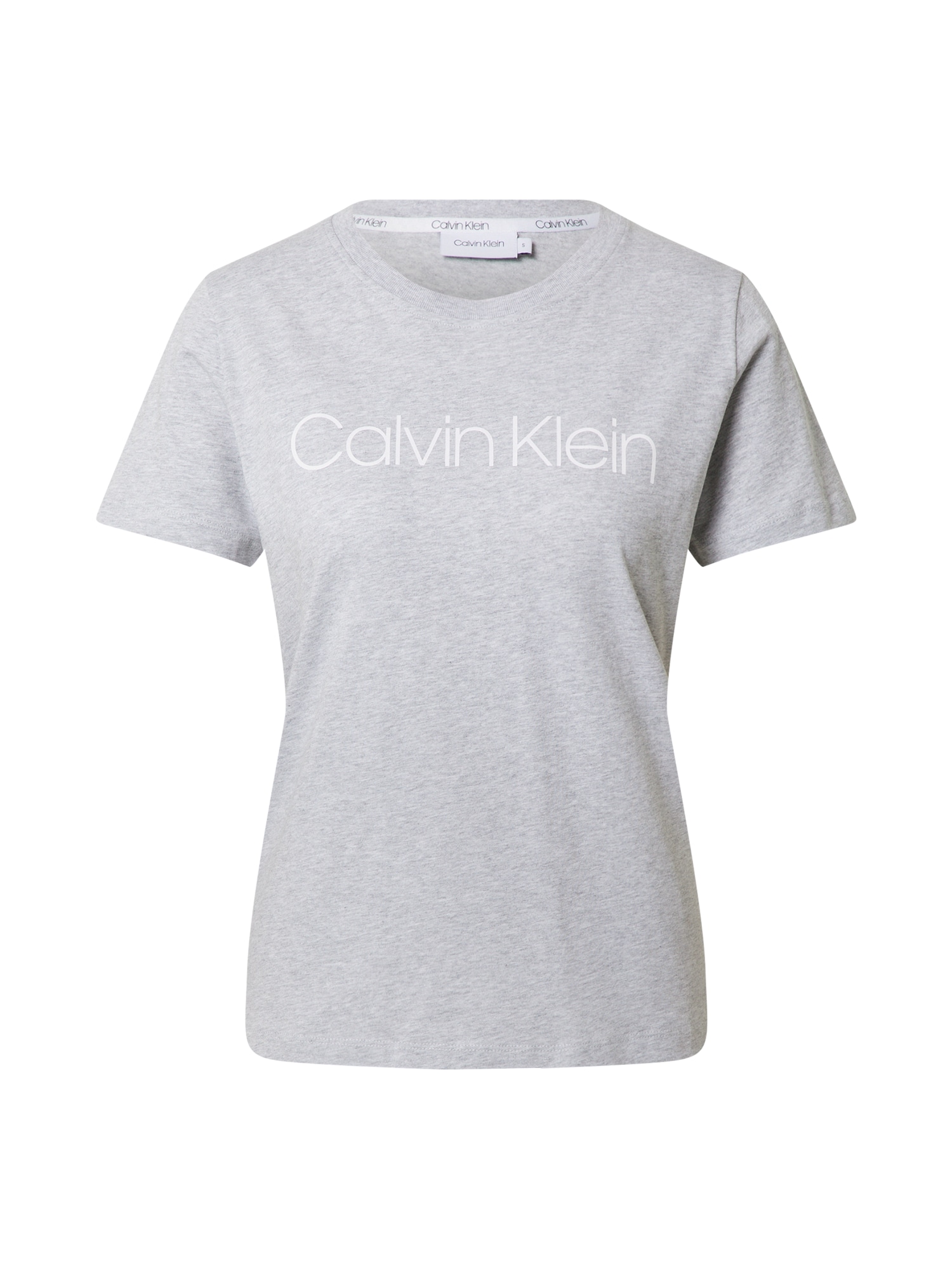 Calvin Klein Marškinėliai margai pilka / balta