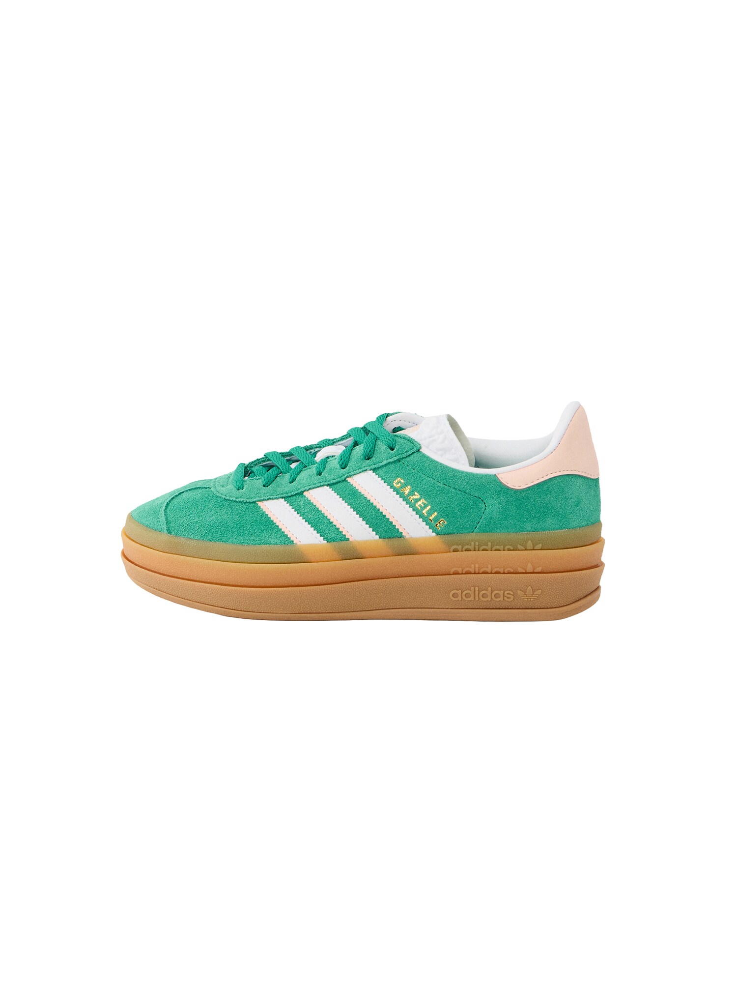 ADIDAS ORIGINALS Sneaker Gazelle Bold  verde / roz pudră / alb
