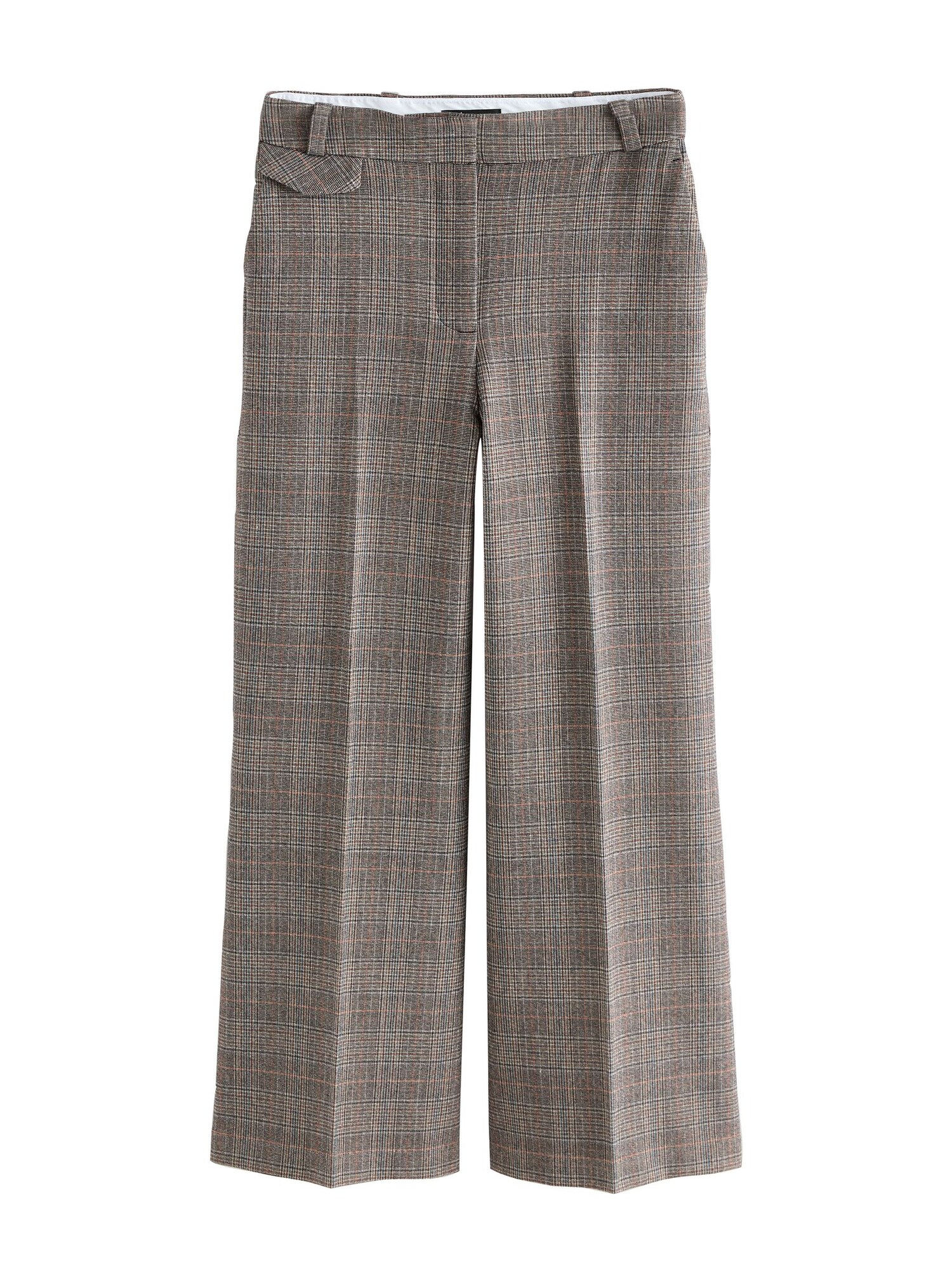 Next Pantaloni cu dungă  maro / gri / alb