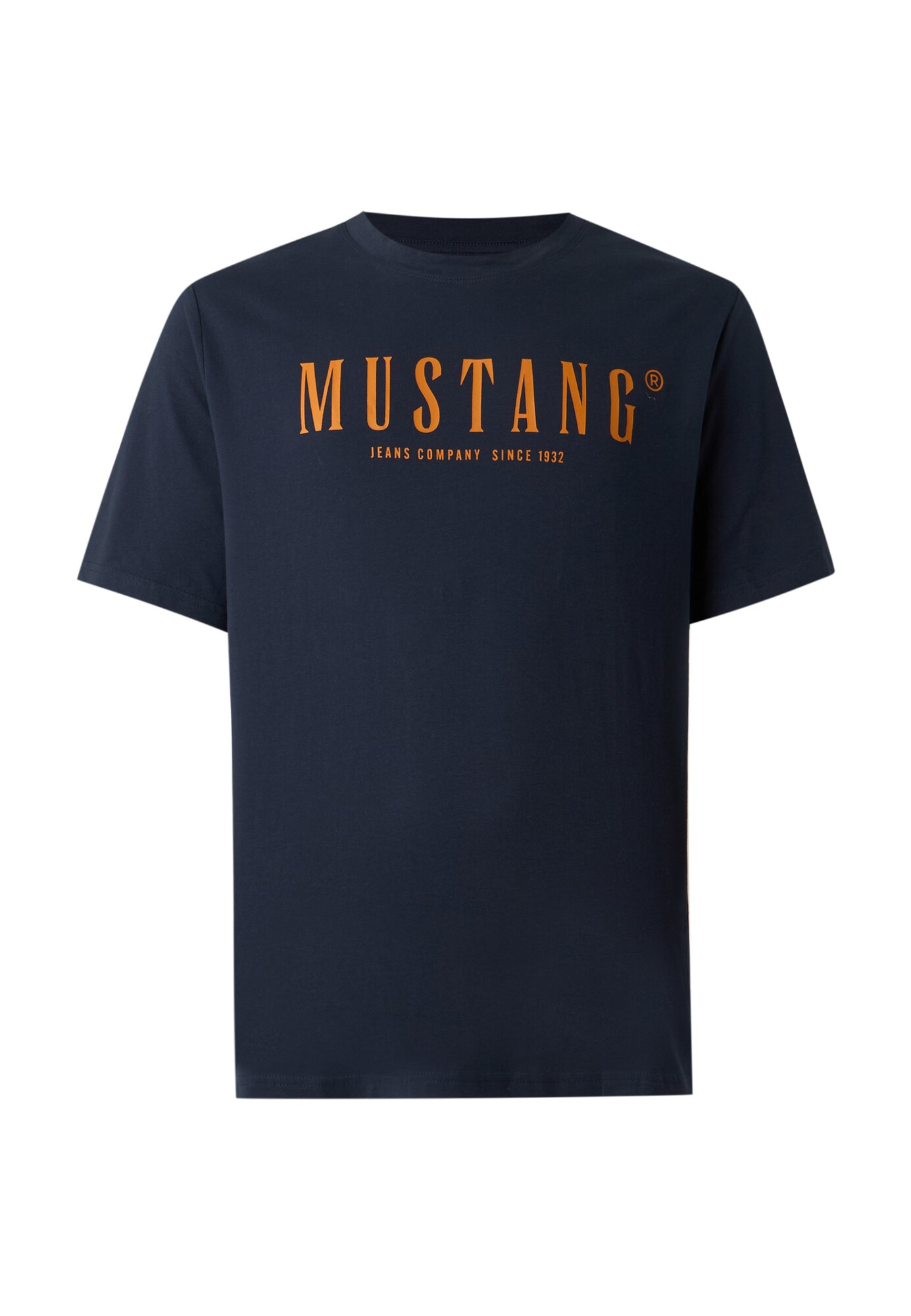 MUSTANG Camiseta 'Austin' navy / naranja