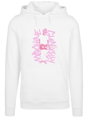 F4NT4STIC Sweatshirt ‘Machine Gun Kelly Full Body’ Pink / Wit