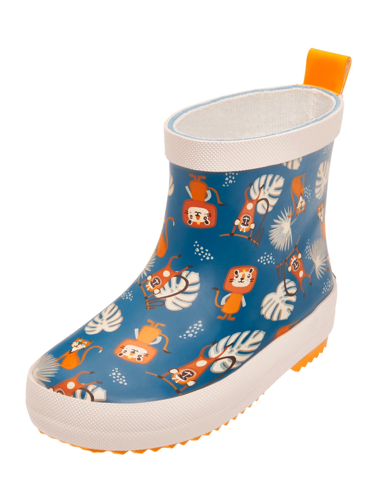 PLAYSHOES Cizme de cauciuc  maro / verde petrol / portocaliu / alb