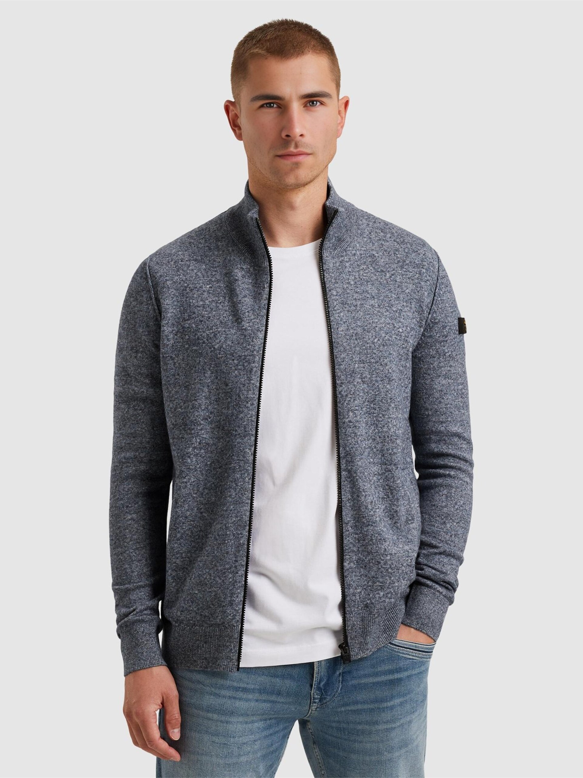 PME Legend Tröja 'Cardigan with zipper closure' herr