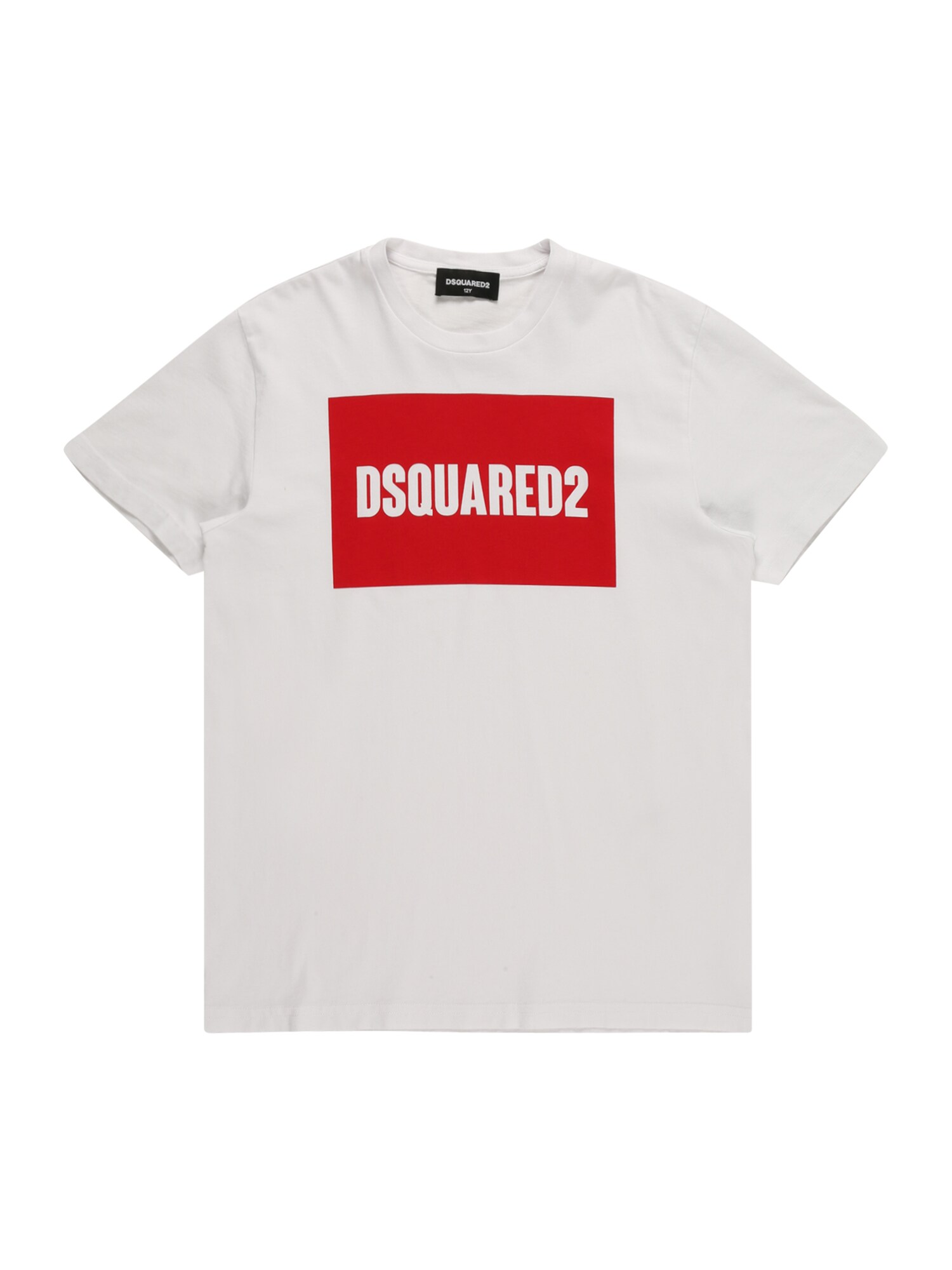 DSQUARED2 Marškinėliai raudona / balta