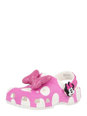 Crocs Sandalias 'Minnie Mouse Cls'  eosin / rosa claro / negro / blanco