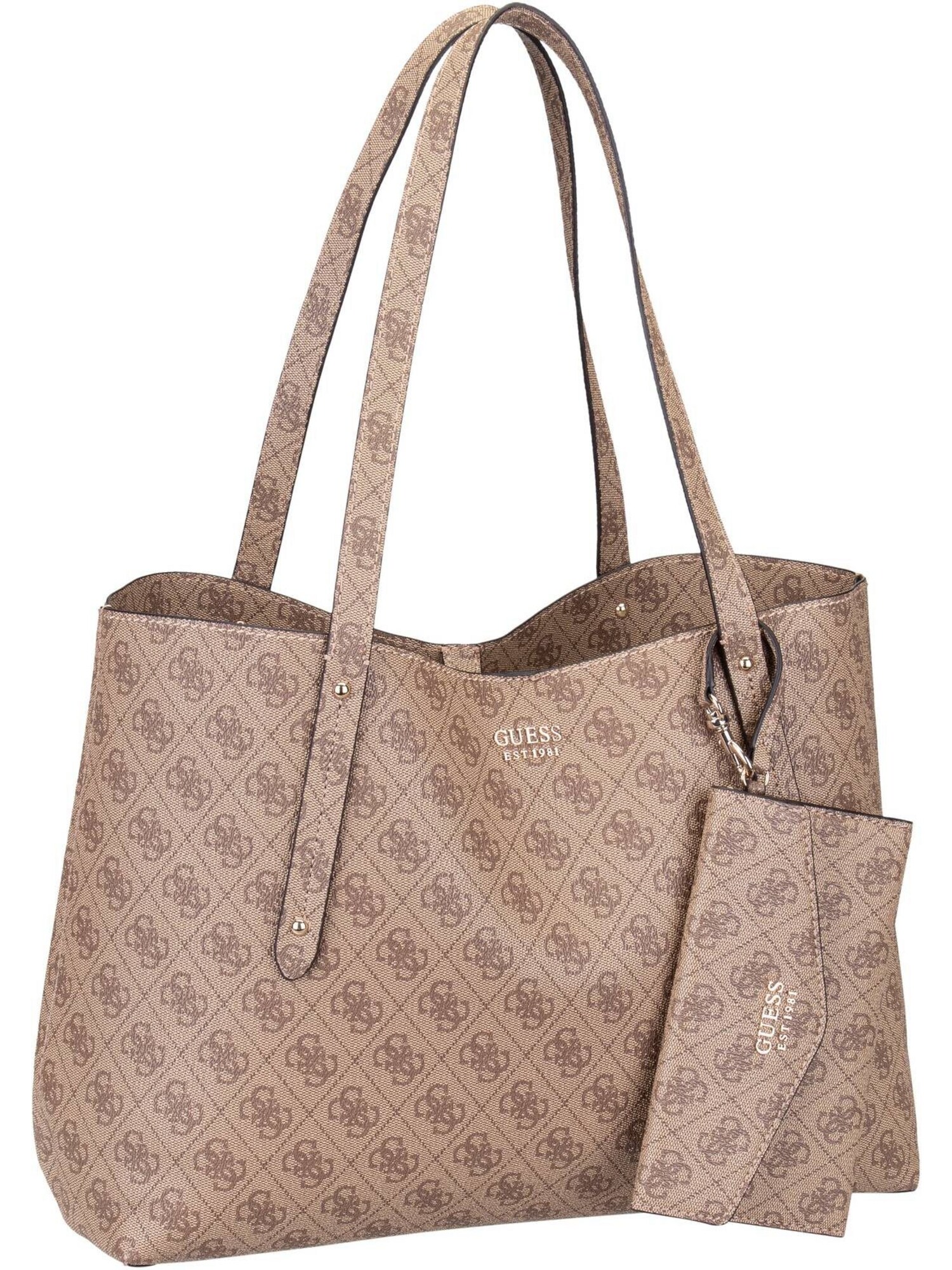 GUESS Shopper táska 'Brenton'  barna / világosbarna akciós termékkép 1
