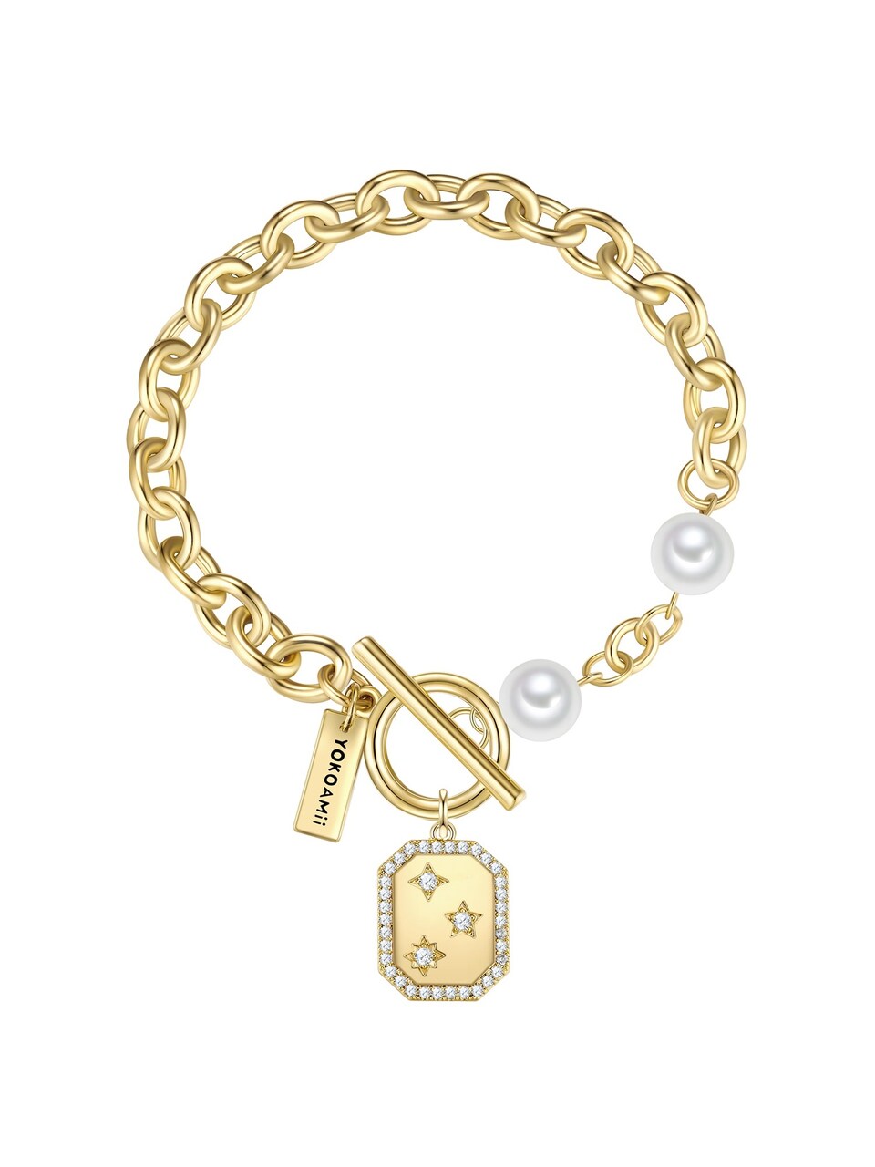 Armband guldgul / silver