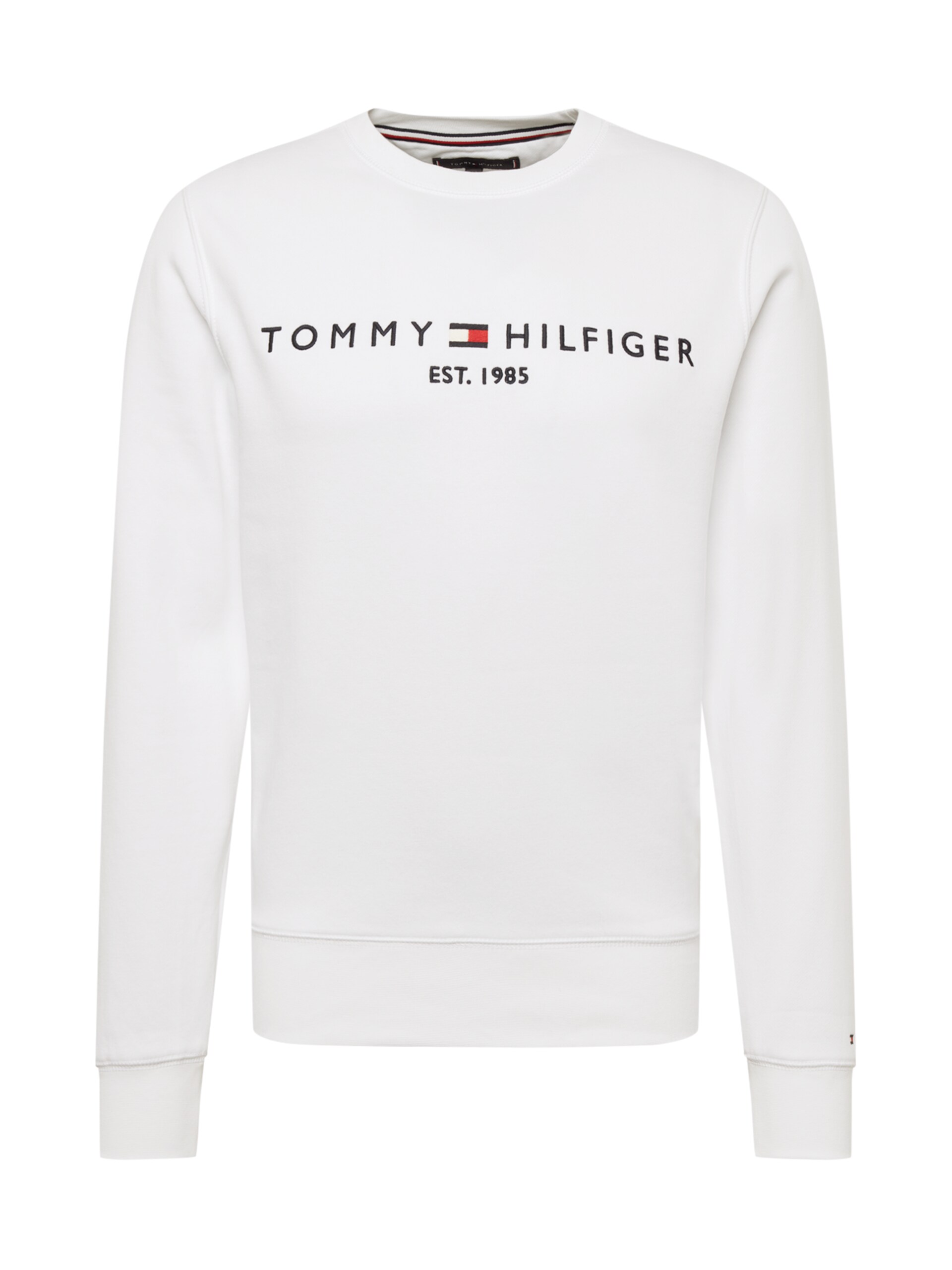 TOMMY HILFIGER Sweatshirt 'Logo Embroidery Flex' marinblå / röd herr