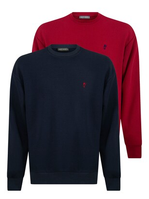 Jacey Quinn Sweatshirt Navy / Bloedrood