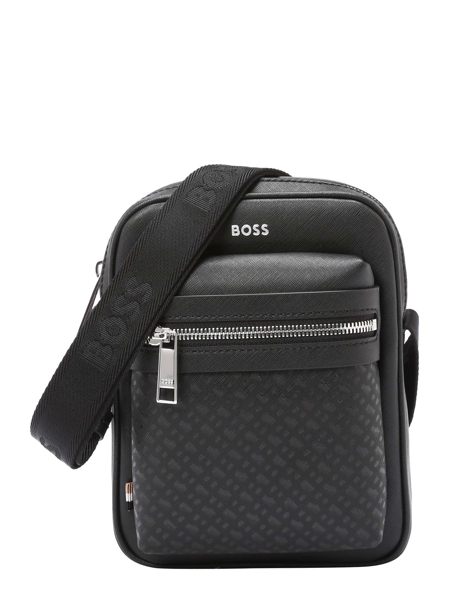 BOSS Black Чанта за през рамо тип преметка 'Zair'  черно / бяло