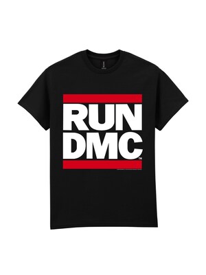 RUN DMC Camiseta 'RUN DMC Logo T-Shirt'  negro