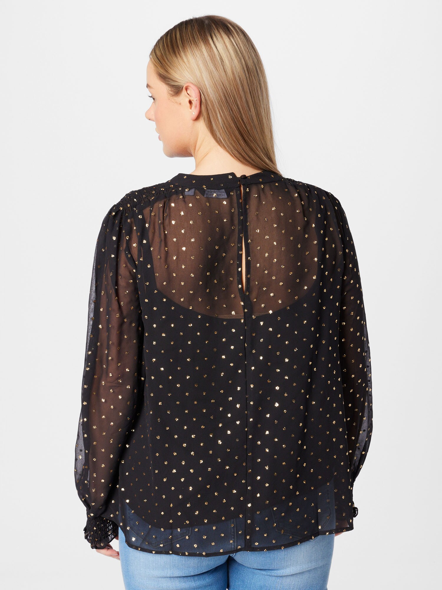 Dorothy Perkins Curve Blúzka zlatá / čierna (obrázok 3)