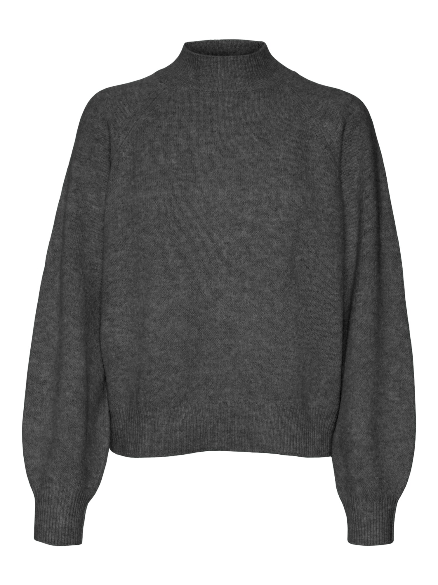VERO MODA Pulóver 'Leaf'  sötétszürke akciós termékkép 1