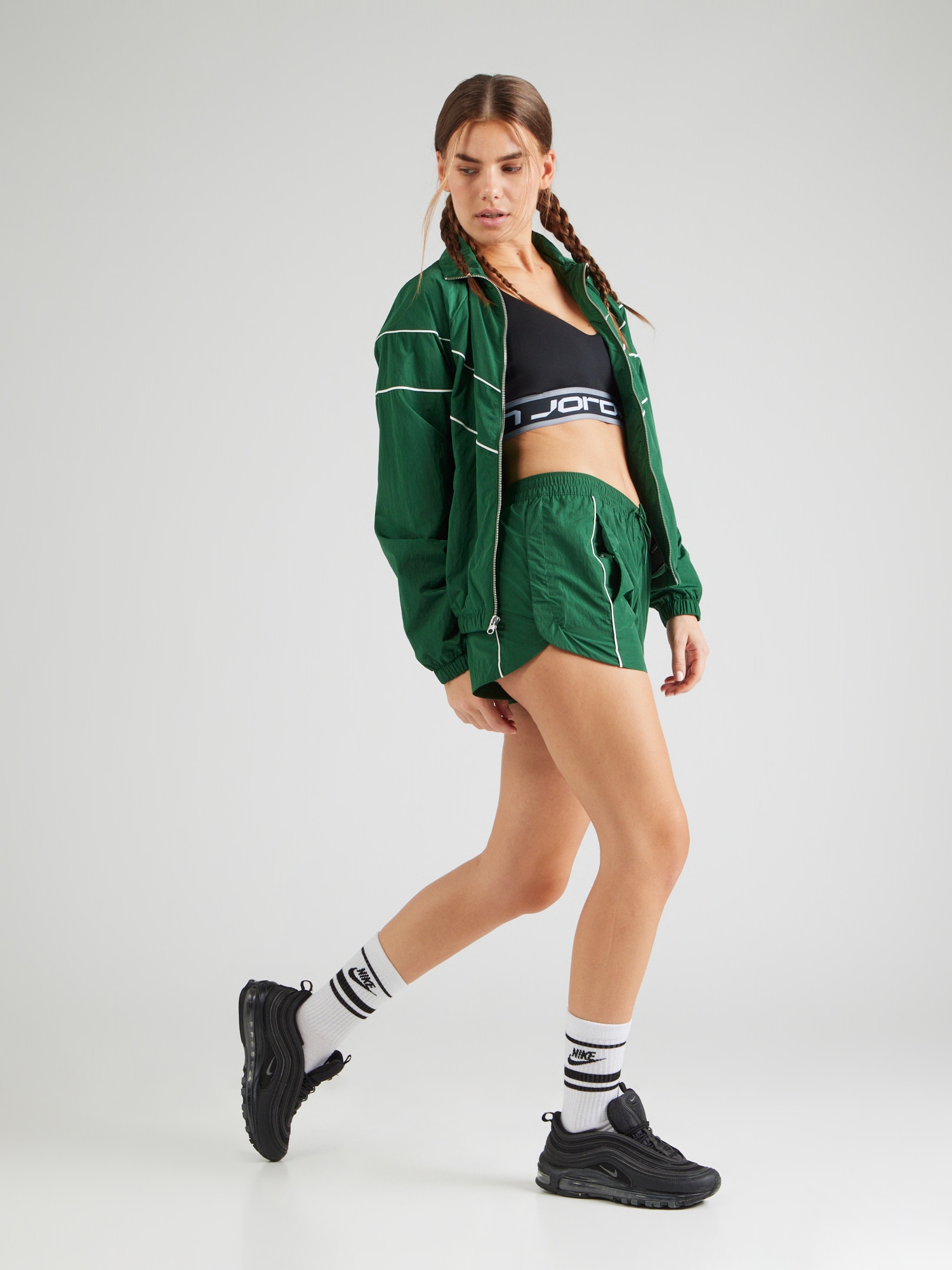 NIKE Športová podprsenka 'INDY' čierna / biela (obrázok 4)