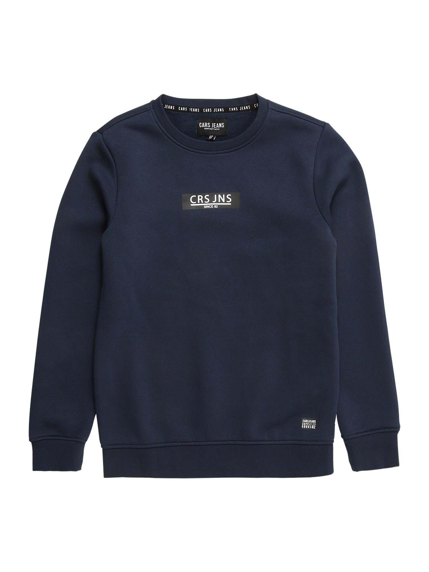 Cars Jeans Megztinis be užsegimo 'HEMSER'  tamsiai mėlyna / balta