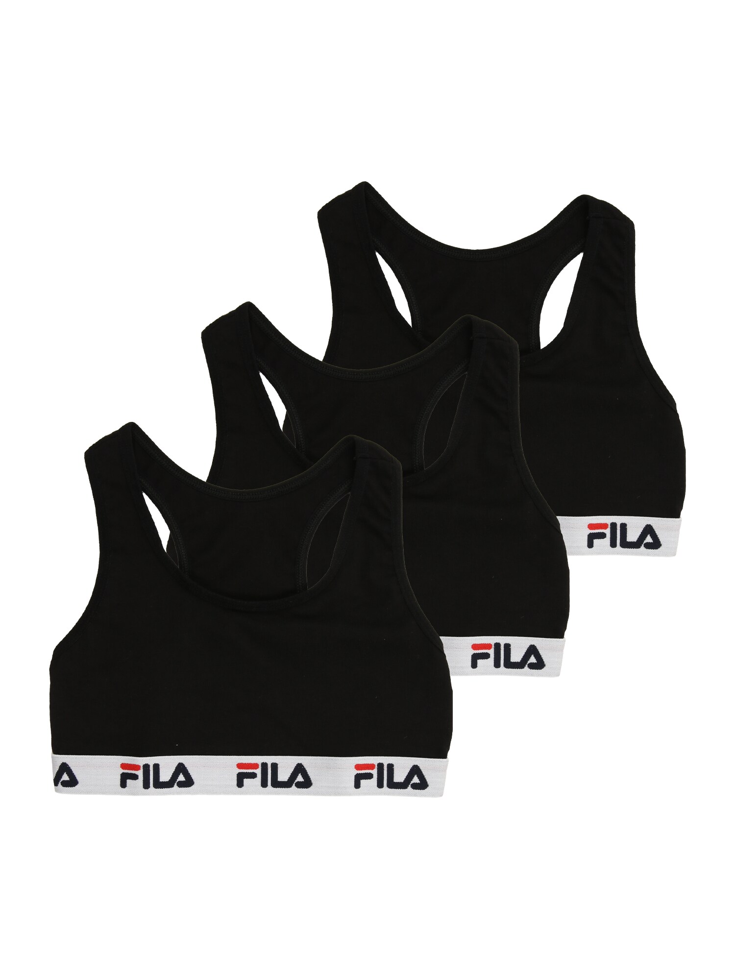 FILA Sutien  roșu / negru / alb