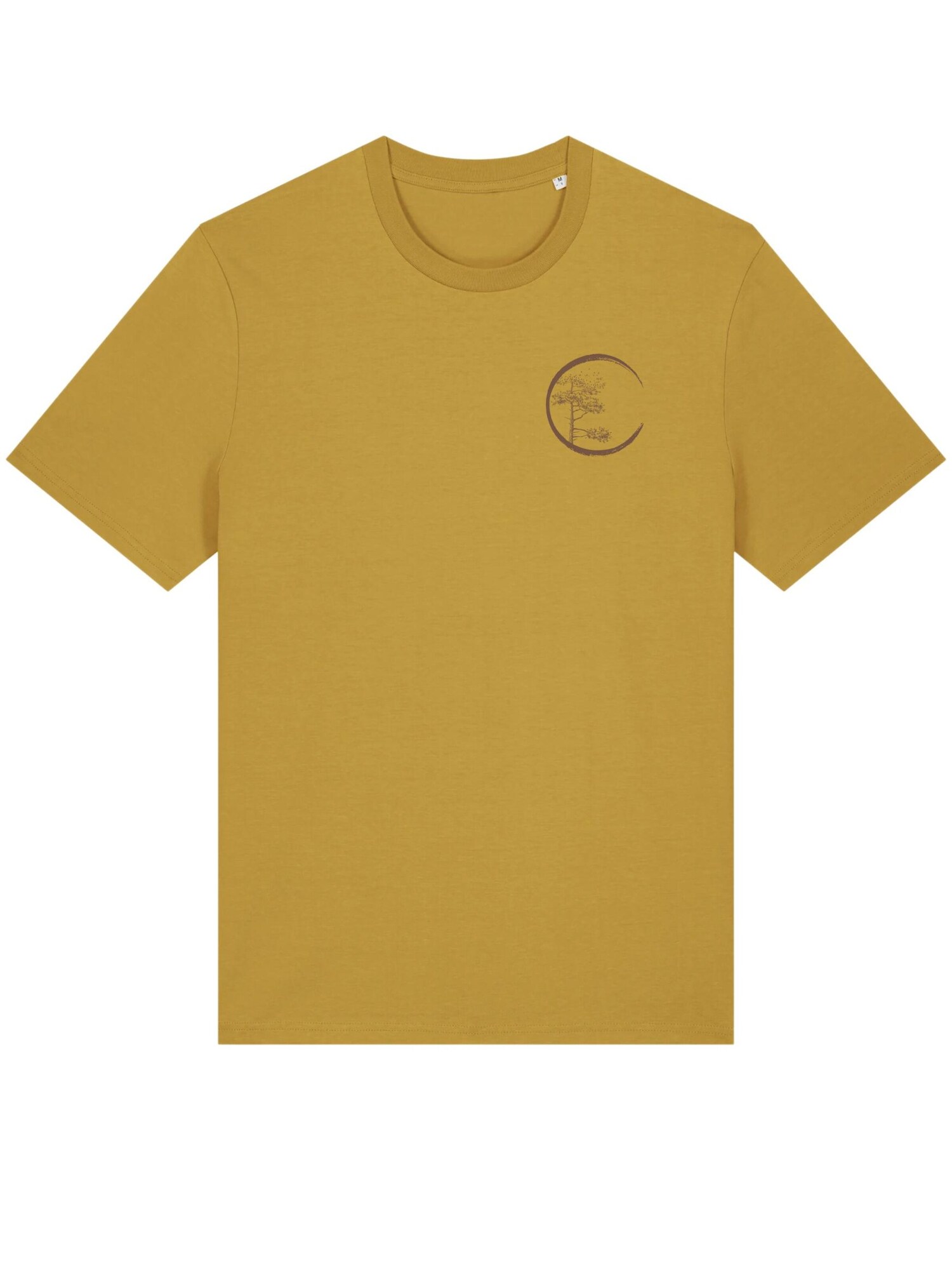 Life-Tree Majica 'Ocre Circle' oker