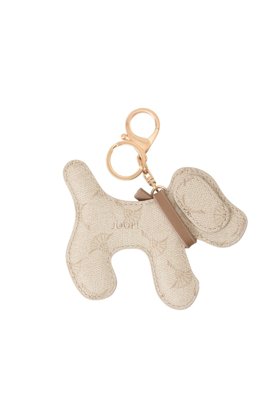 Nyckelring 'Lupo' ljusbeige / mörkbeige
